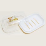 곰돌이 뚜껑 비누받침대 비누받이 화장실비누곽