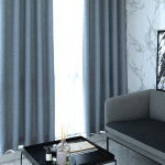 뷰하우스 루나 린넨 암막 커튼 200