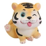 키밍 귀여운 호랑이 띠 행운 장식 소품 모형 선물