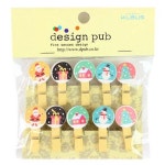 크리스마스 데코포인트 집게 10p X10개