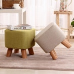 낮은 화장대 패브릭 감성 미니 사각 스툴의자 5색 작은 카페 수틀 현관 쇼파 북유럽