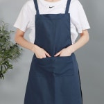 키밍 무지 카페 앞치마 원피스 주방 식당 공방