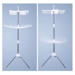 키밍 다용도 수건 건조대 3단 회전 빨래건조대