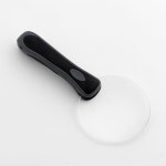 블랙핸드 LED 돋보기 휴대용 LED확대경 2 5배율