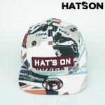 햇츠온 햇츠온 HatsON 남자 여자 사계절 캠프캡 코디 스냅백 챙 야구 모자 볼캡 AA H2131-001WT