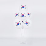 태극기인쇄 70cm풍선꽂이 파티장식세트
