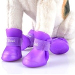 강아지신발 애견산책슈즈 라텍스부츠 개양말 댕댕장화