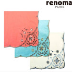레노마 남녀 1매 수입 큐빅 손수건 RKN1083