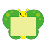 가꿈 8500 초등 명찰 나비 초록 10개입 NO 090