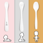 디자인앤쿠 디자인앤쿠 3단계 이유식스푼 초기 중기 후기 준비물 실리콘 아기 수저 유아 숟가락 디쿠 올데이 유아부터 스푼
