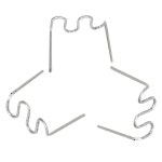 100Pcs 자동차 범퍼 차체 플라스틱 스테이플러 키트에 대 한 0 6 0 S 웨이브 스테이플 Pre-cut 납땜 도구