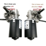 고 토크 웜기어 감속기 모터 30rpm 50rpm 100rpm 웜기어 모터 와이퍼 바베큐 그릴 모터 오른쪽 또는 24VDC