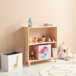 북유럽 아기방 미니 2단 원목 책 수납장 아이 유아 책꽂이 꾸미기 진열장 어린이