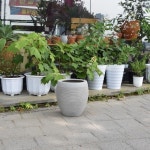 esteras 실외용 FRP 대형타원화분 가로줄무