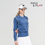 홀릭앤플레이 홀릭앤플레이 여성 V넥 카라 스웨터 HC1WSW002