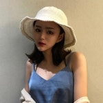 짜임니트 버킷햇 왕골모자 여름모자 벙거지