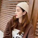 커플패션모자 9컬러 1P 미니 숏 비니 골지 컬러 캡 차콜 x000D