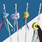 고양이 낚시대 고양이 장난감 놀이 막대기 구슬 랜덤