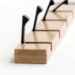 우드 원목 현관 문 마스크 걸이 보관 2구 열쇠 차키 걸이대 거치대 벽걸이 후크