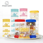 모아케어 모아케어 분유케이스 분유통 3단 5단 타원형 분유케이스 3단 1개