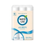 깨끗한나라 순수 베이직 화장지 2겹 40m 30롤