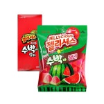 수박바 젤리 56g 8입 수박젤리 새콤한젤리 새콤젤리 과일젤리 과일맛젤리 젤리스틱 다이어트 과일디저트