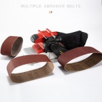 전기 사포 샌딩기 샌더 샌딩 벨트 기계 휴대용 소형 데스크탑 목공 H6858 1200W