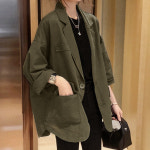 로티 루즈핏 코튼 자켓