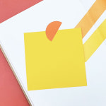 표식 스티커 주황