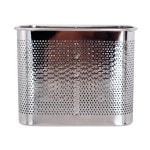 홈앤비전 걸이형 타공 스텐 사각 수저통