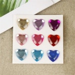 하트 보석 큐빅 스티커 다이어리 꾸미기 다꾸 데코 크리스탈