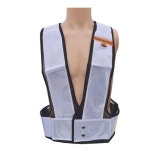 안전 반사조끼 신호수 야광 x반도 작업조끼 MR404