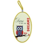 타원 부엉이타일 냄비받침대 인쇄 각인