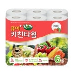 헬로 퓨어플러스 키친타올 110매 6롤