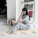 네쥬 여성 봄 여름 크롭 반팔 가디건 밴딩 팬츠 세트