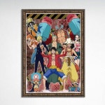 학산문화사 500조각 직소퍼즐 - 원피스 파이팅 액자세트