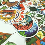 PVC 코팅 캠핑 디자인 스티커