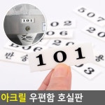 아크릴 우편함 호실판 숫자판 호수 이정표 문패 동호수