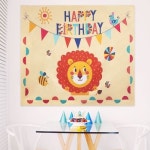 대형 패브릭 포스터 생일축하 친구들