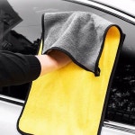 월드일렉콤 월드온 차량용 양면 극세사 세차타월 셀프세차 치량전용 타올 세차수건 관리용품 자동차 유리 청소용품