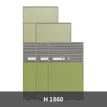 60T 단면멀티그릴 블럭파티션 H1860