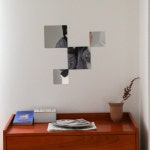 붙이는 아크릴 안전 스티커 거울 깨지지않는 부착 10X10 cm