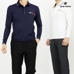 JEAN PIERRE 쟌피엘 남성 스판 가슴 로고 포인트 카라 긴팔티셔츠 Model No J2-2E021