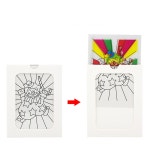 사찌몰 신기한 컬러 체인지 그림 액자 마술 도구 매직 장난감