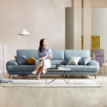 자코모 루디아 4인 럭스  통가죽 천연면피 소가죽 소파