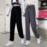 면밴딩조거팬츠 밑단스트링조절 캐주얼 트레이닝바지