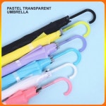 2023년 파스텔 투명 불투명 학생용 어린이 GWM 투명우산