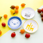 엠피엘 유아 아기 도자기 그릇 간식 반찬접시