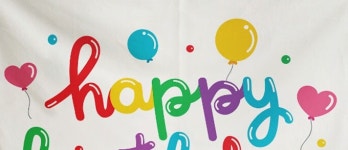 월 데코 해피벌스데이 패 가림막 대- cm 150X130