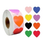 8색 하트 스티커 대용량 다꾸 구디백 500매 풍수